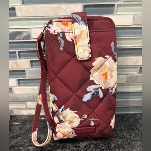 Vera Bradley RFID Large Smartphone Wristlet Blooms and Branches